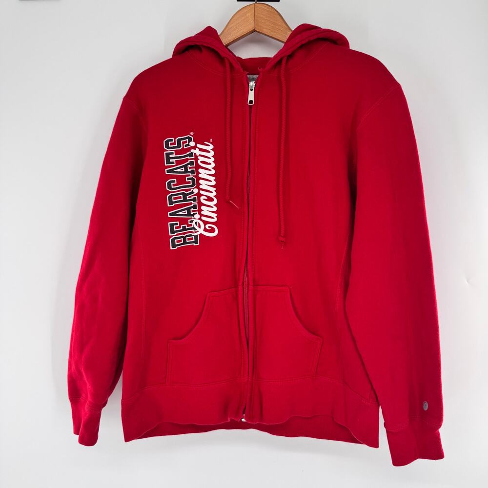 Russell Athletic Cincinnati Bearcats Full Zip Hoodie Mens L Red NCAA UC